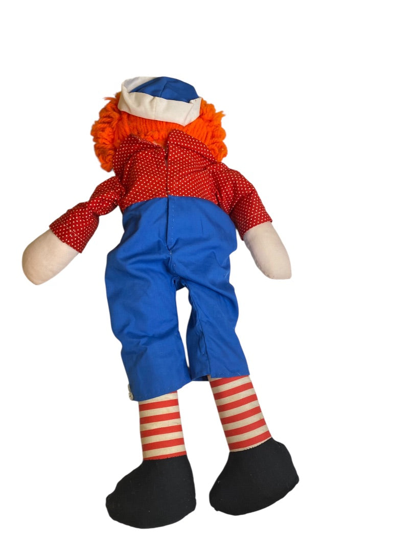 Vintage Handmade Spirit Raggedy Andy Doll 22" Creepy