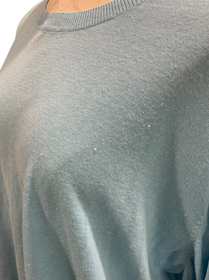 XL Nordstrom Signature Womens Blue Sweater Linen Blend Pullover