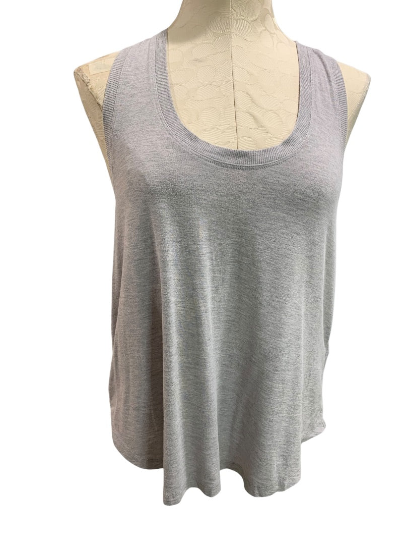 XL Fabletics Gray Scoop Neck Tank Top Womens Heathered