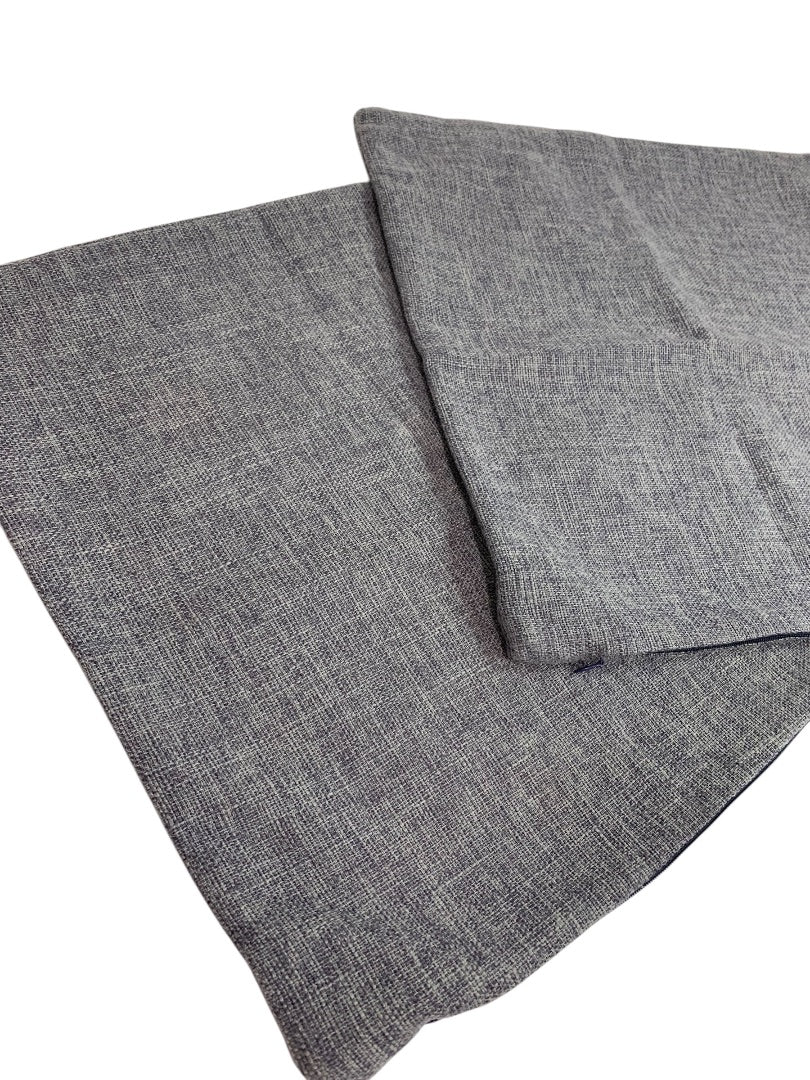 Set of 2 Woven Muted Purple 16" Pillow Cover Zip Closure