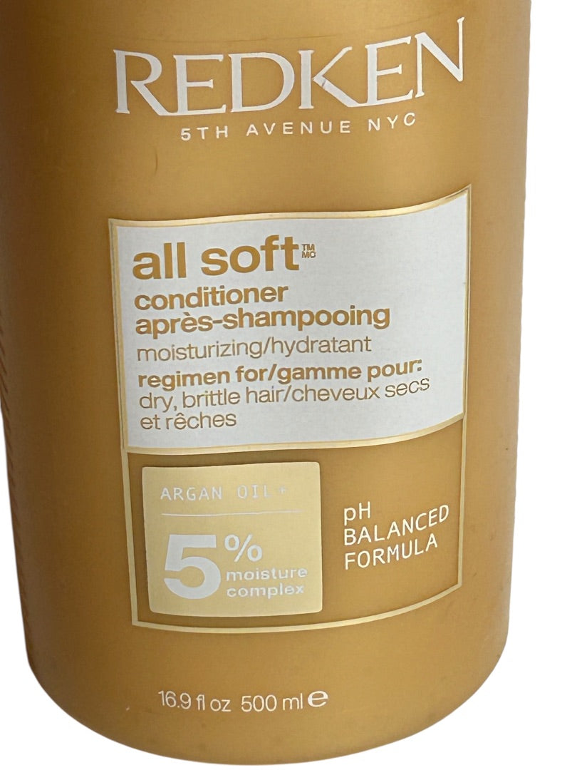 Redken All Soft Conditioner for Dry Brittle Hair pH Balanced 10.1 oz