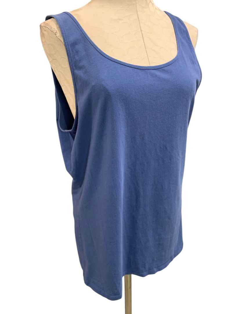 Size 2XL Duluth Trading Co Womens Blue Tank Top Shirt