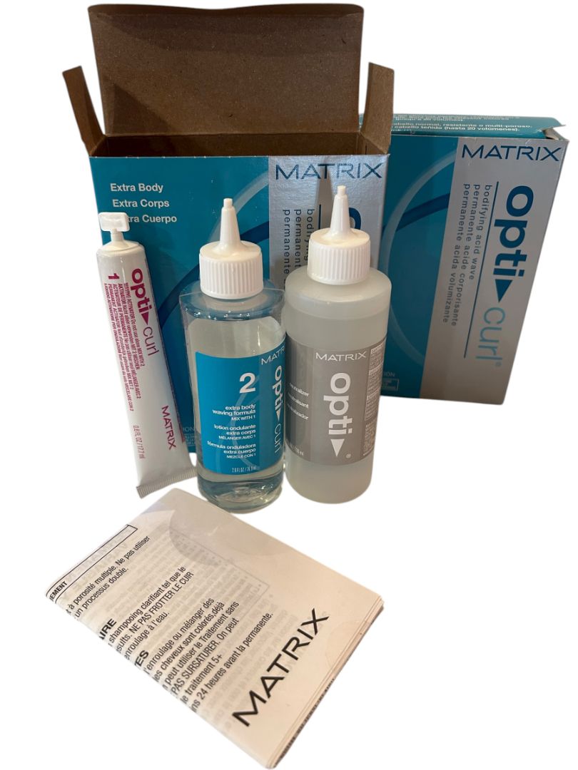 Matrix Opti Curl Extra Body Bodifying Acid Wave Perm Kit 2 packs