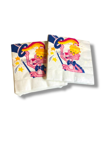 1981 The Pink Panther 32 Hallmark Luncheon Napkins New 13.5" Square