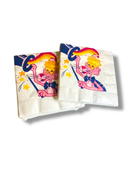 1981 The Pink Panther 32 Hallmark Luncheon Napkins New 13.5" Square