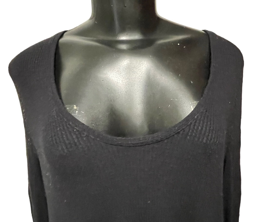 XS We The Free Waffle Knit Long Sleeve Oversize Womens Top Black