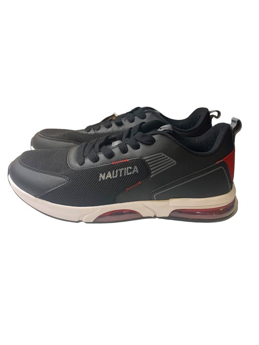 Size 13 Nautica Mens Black Style Sneakers Running Shoes Air Bubble Style Lace Up