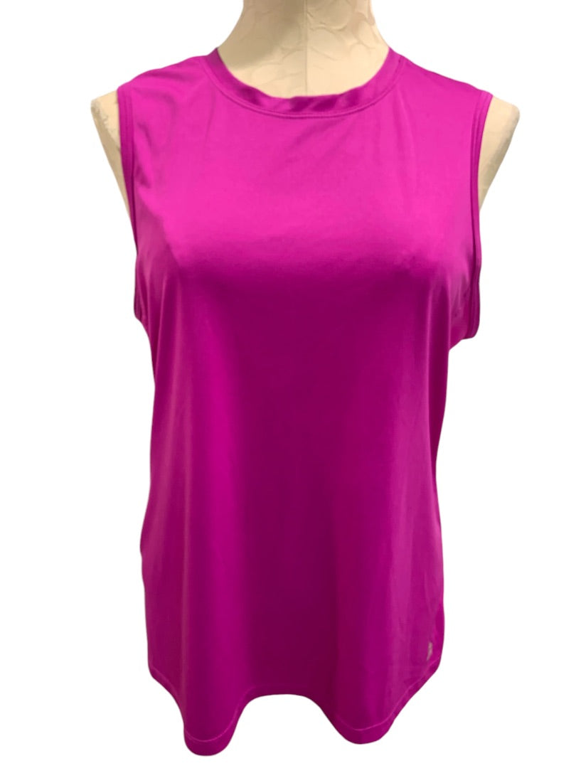 XL RBX Womens Fuchsia Activewear Tank Top Sleeveless Work Out Shirt