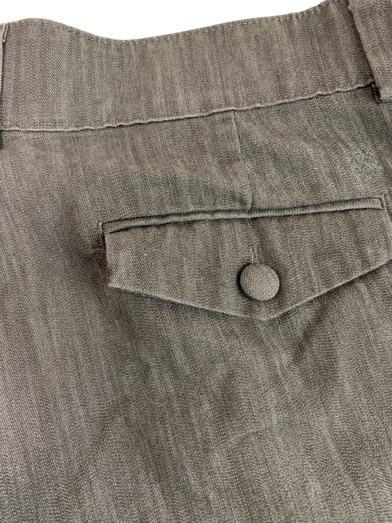 Size 16W Petite Lee Gray Stretch Denim Pants Trousers