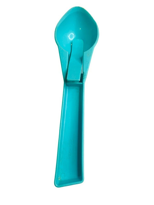 Vintage Dip-n-Flip Ice Cream Scoop Proven Products USA Plastic Aqua