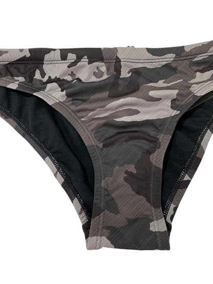 Medium Nike Swim Womens New Bikini Bottoms Gray Camo