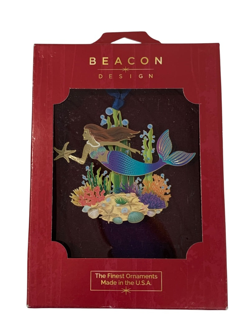 Beacon Design New Mermaid Ornament Vibrant 3.25 Inch 61319 USA