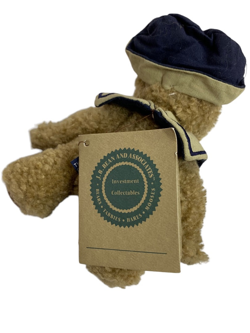 Boyds Bears Plush Jointed Chauncey 1990s Sailor Cap 6 Inch Articulated