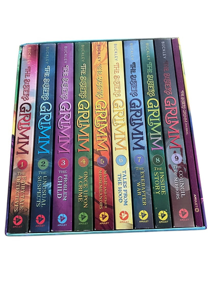 Set of 9 The Sisters Grim & Journal Box Set Paperback Books