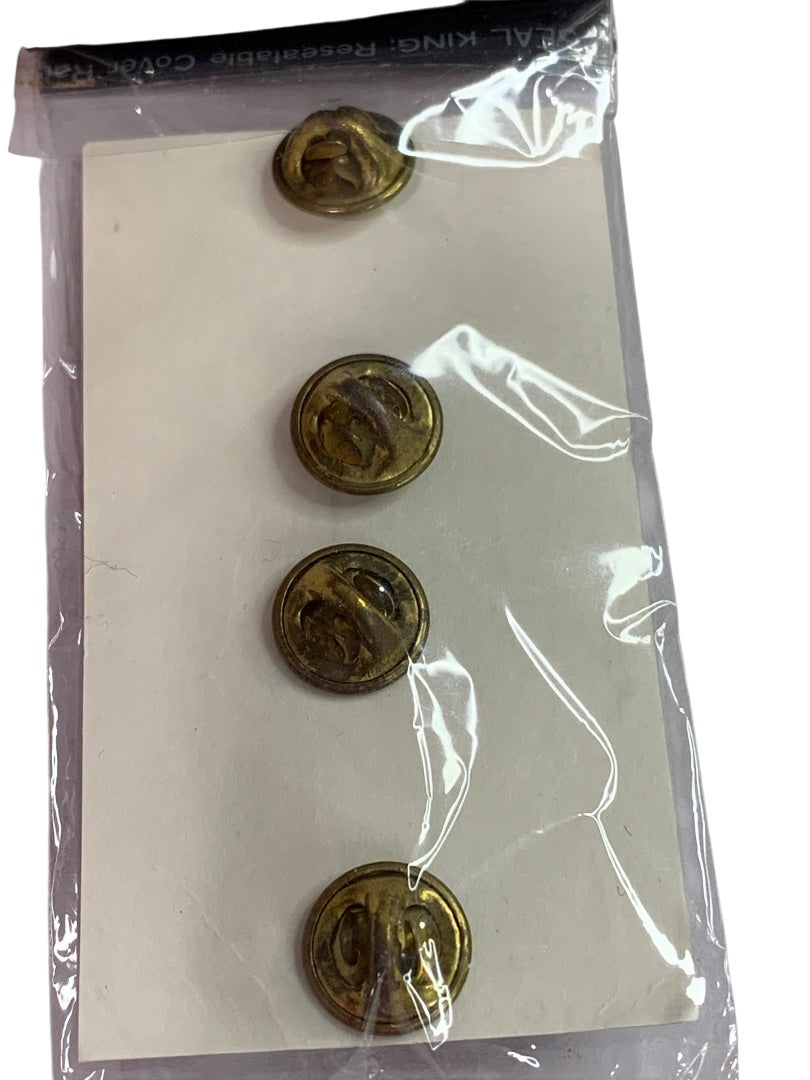 No-Shine Insignia Off Rank Major Goldtone Pin Set New Sealed