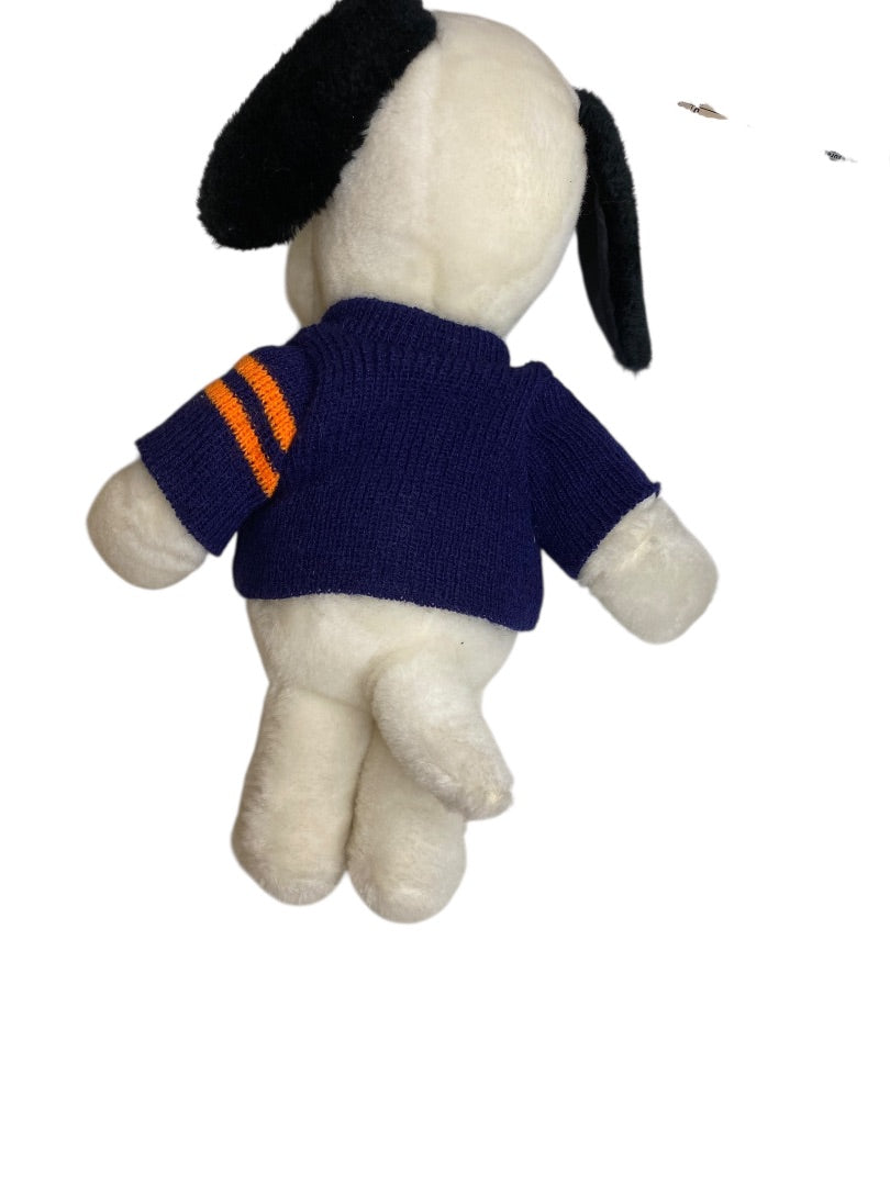 Vintage Snoopy Peanuts Plush Letterman Jacket "JH" 10.5 Inch