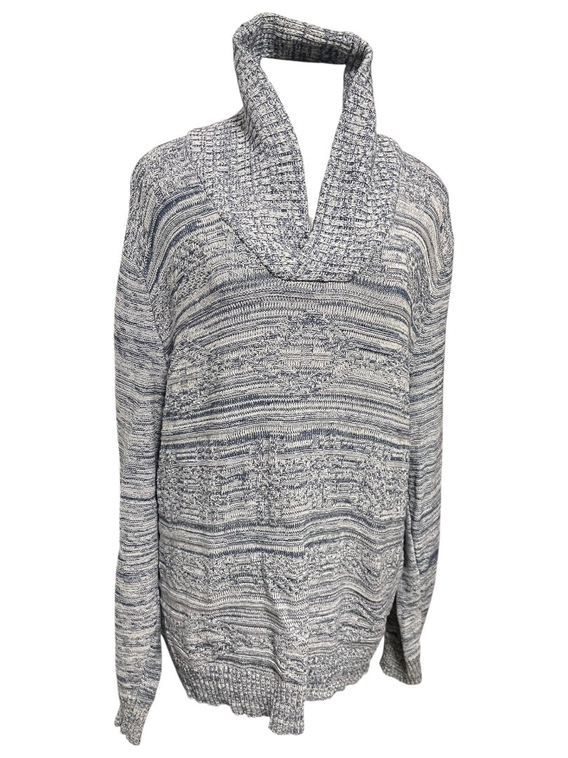 XXL American Rag Cie Womens Long Sleeve Sweater Marled Blue Pullover