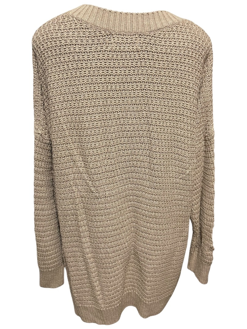 3X Old Navy Crew Neck Long Sleeve Womens Brown Sweater