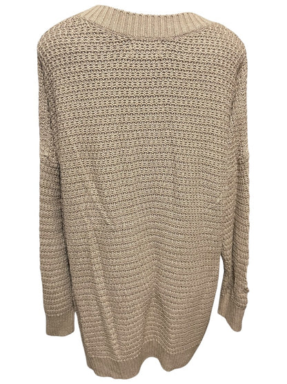 3X Old Navy Crew Neck Long Sleeve Womens Brown Sweater