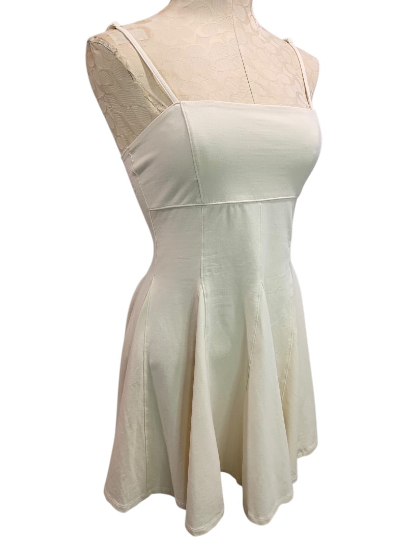 Small American Eagle Knit Pullover Sundress Ivory Spaghetti Strap