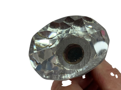 Metal Bottle Stopper 3.5 Inch Acrylic Crystal Top Rubber Gasket