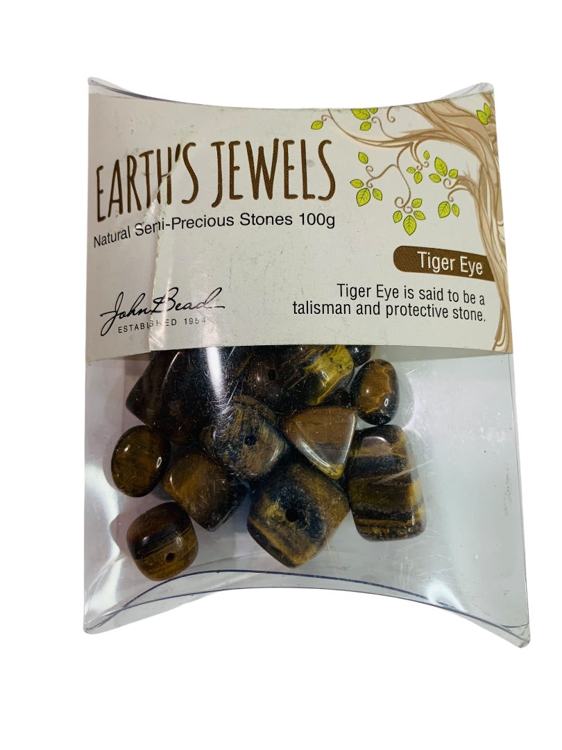 Earths Jewels 3 Packs Beads Amethyst Tiger Eye Turquoise Jewelry Making