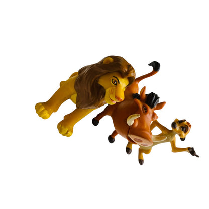 Disney Lion King Collectible Figures Simba Pumbaa Timon Lot of 3