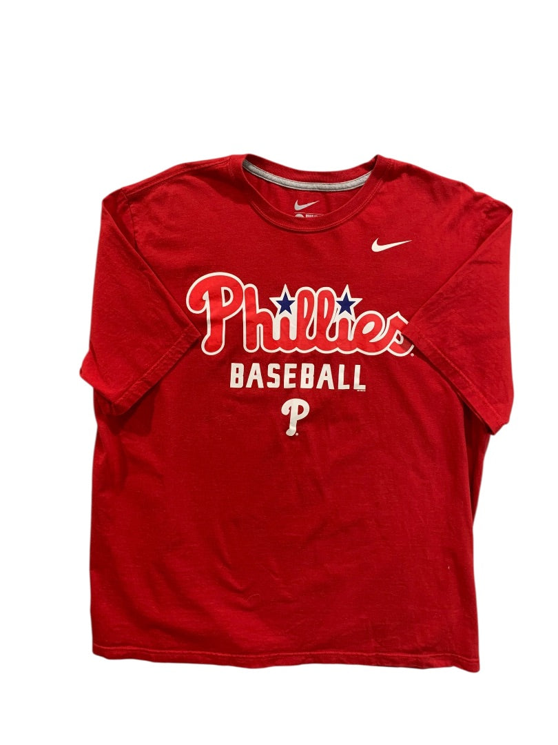 XL Nike Mens Philadelphia Phillies Baseball Regular Fit Tshirt