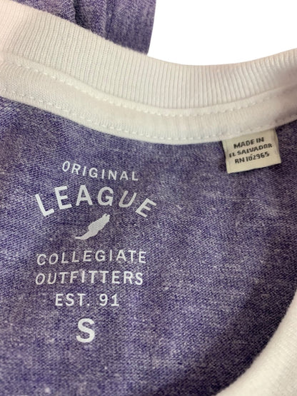 Small Original League Collegiate Outfitters NYU Womens Retro Tshirt Purple