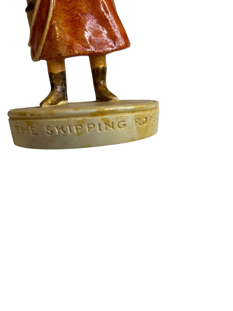 Sebastian Miniatures Signed Figurine The Pilgrims The Skipping Rope 1978 4"