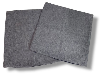 Set of 2 Woven Muted Purple 16" Pillow Cover Zip Closure