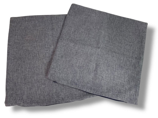 Set of 2 Woven Muted Purple 16" Pillow Cover Zip Closure