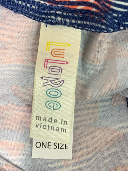 One Size LulaRoe Womens Leggings 3 Pair Assorted Purples Blues