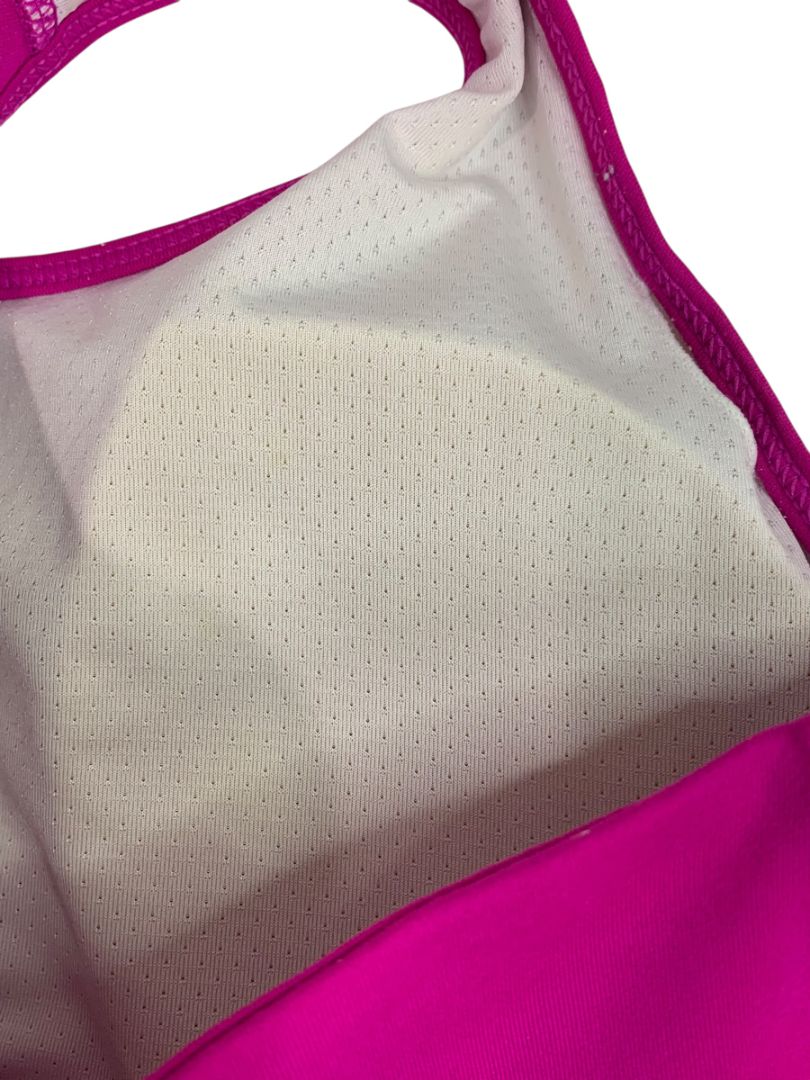 Small GapFit Electric Pink Sports Bra T-Back Removable Pads