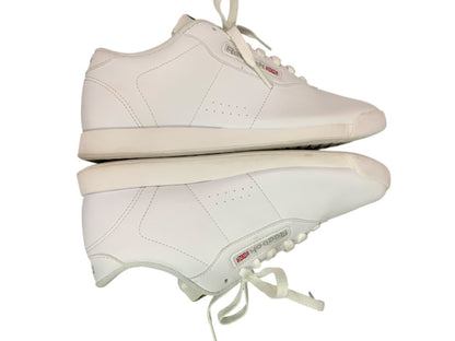 Size 8 Reebok Classic Womens White Leather Princess Walking Shoe Sneaker