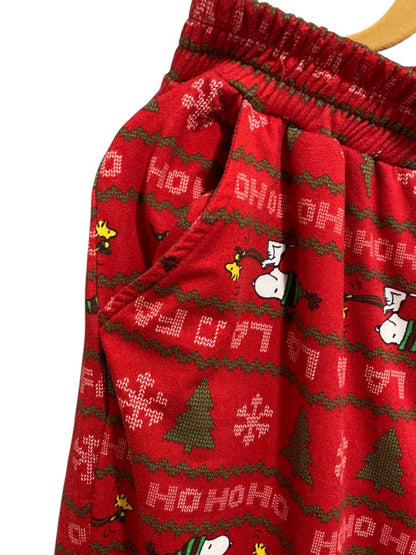 Size Large Peanuts Womens PJ Pajama Set Hoodie Jogger Pants Snoopy Holiday