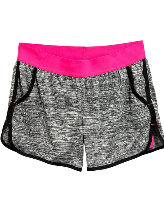 XS Danskin Women's Gray Pink Running Shorts Pull On Lined Undershorts