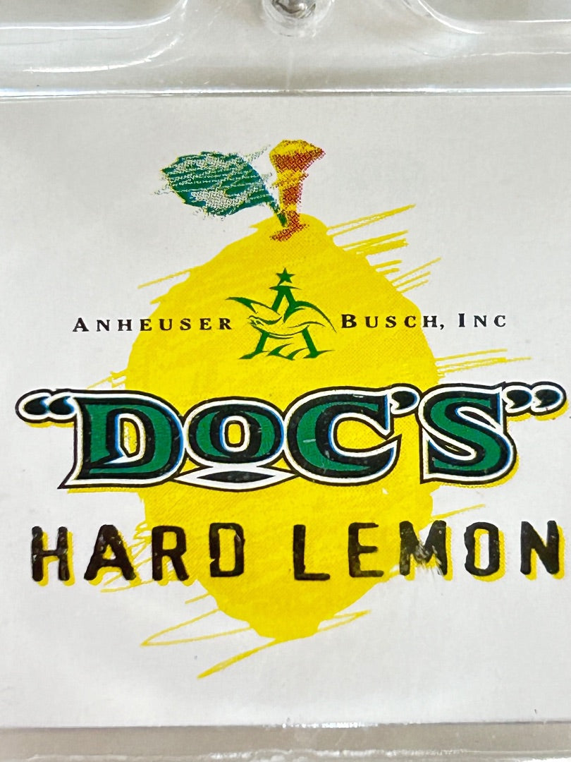 Promotional Anhueser Busch DOC'S Hard Lemon Acrylic Keychain Key Ring