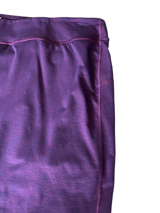 3X Duluth Trading Co Purple Stretch Skort Zip Pocket