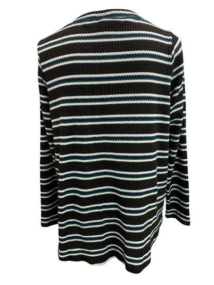 0X Torrid Womens Waffle Knit Pullover Top Striped