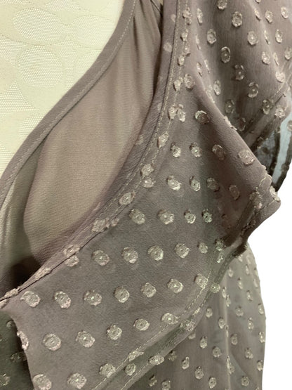 Size 12 Ann Taylor LOFT Dress Brown Sleeveless Blouse Bodice