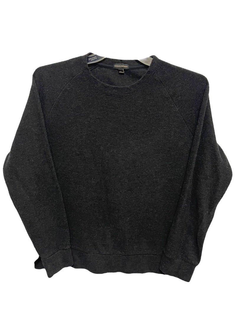 Large Banana Republic Long Sleeve Crew Neck Mens Sweater Dark Gray