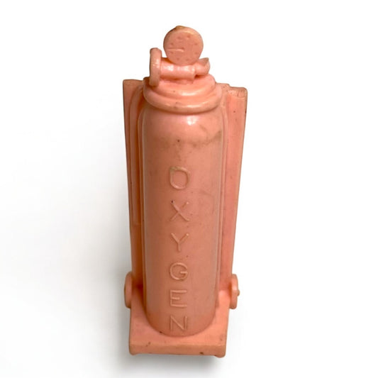 Vintage Miniature Dollhouse Hospital Pink Oxygen Tank 1:18 Scale
