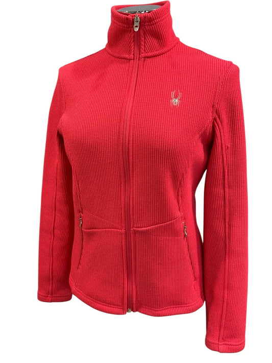 Medium Spyder Core Sweater Jacket Womens Hot Pink Full Zip Pockets