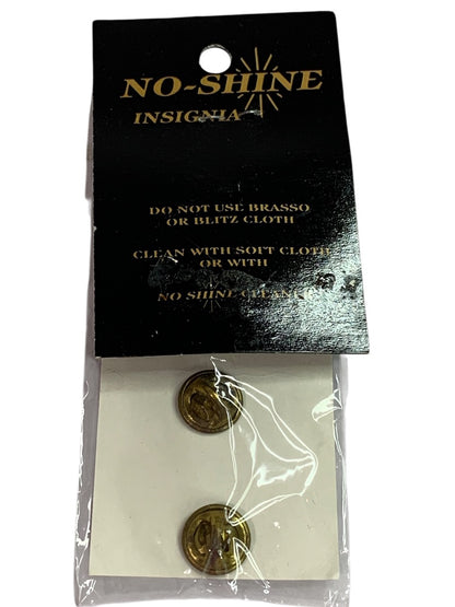 No-Shine Insignia Off Rank Major Goldtone Pin Set New Sealed