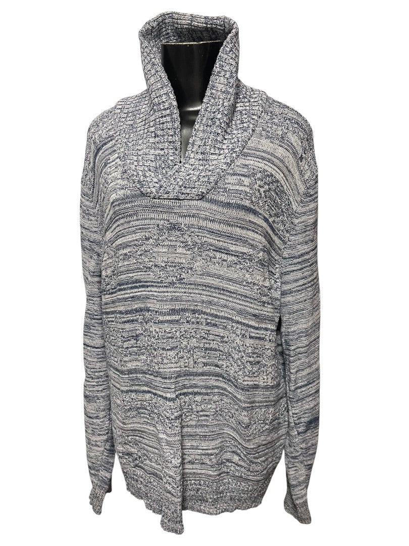 XXL American Rag Cie Womens Long Sleeve Sweater Marled Blue Pullover
