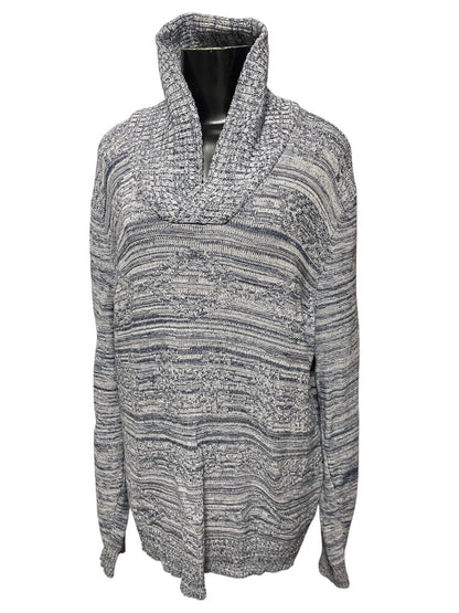 XXL American Rag Cie Womens Long Sleeve Sweater Marled Blue Pullover