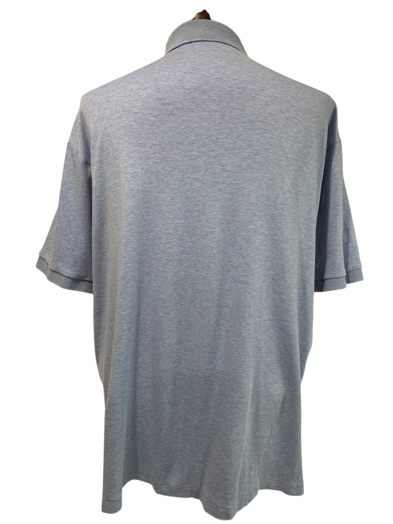 1XB Polo Ralph Lauren Big Mens Blue Heathered Golf Shirt Soft