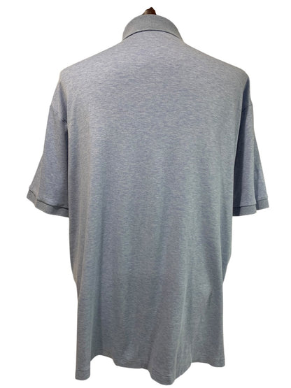 1XB Polo Ralph Lauren Big Mens Blue Heathered Golf Shirt Soft