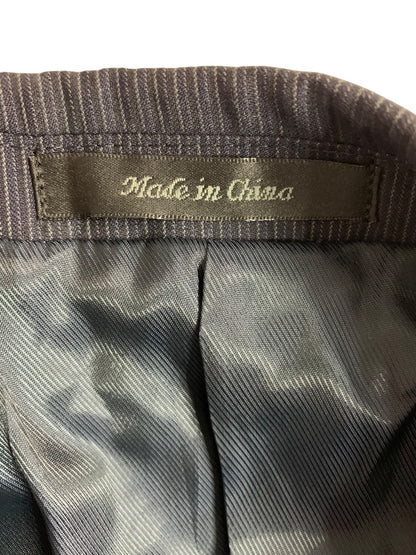 40R Calvin Klein Mens Slim Fit New Sport Coat Jacket Navy Blue Pinstripe Wool